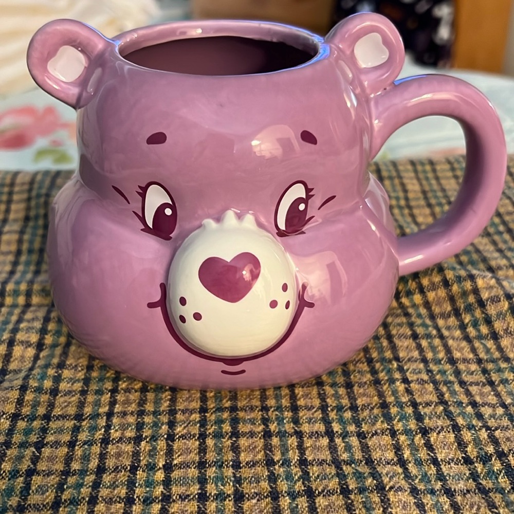 Purple Bear Ceramic Mug - Cute Novelty Drinkware